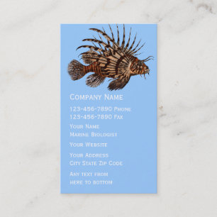 Marine Biologist Business Cards