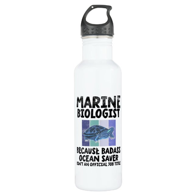 Marine Biologist Marine Biology 710 Ml Water Bottle (Front)