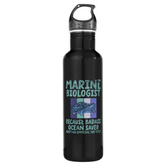 Marine Biologist Marine Biology 710 Ml Water Bottle (Front)