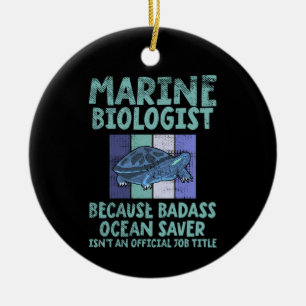 Marine Biologist Marine Biology Ceramic Tree Decoration