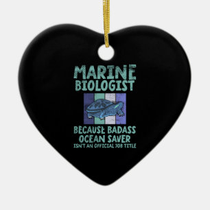 Marine Biologist Marine Biology Ceramic Tree Decoration