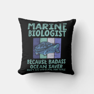 Marine Biologist Marine Biology Cushion