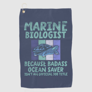 Marine Biologist Marine Biology Golf Towel