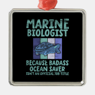 Marine Biologist Marine Biology Metal Tree Decoration