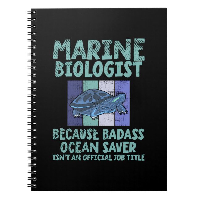 Marine Biologist Marine Biology Notebook (Front)