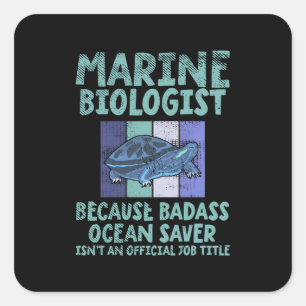 Marine Biologist Marine Biology Square Sticker