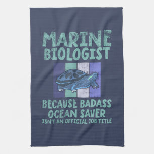 Marine Biologist Marine Biology Tea Towel