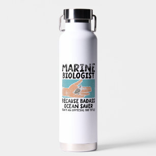 Marine Biologist Marine Biology Water Bottle