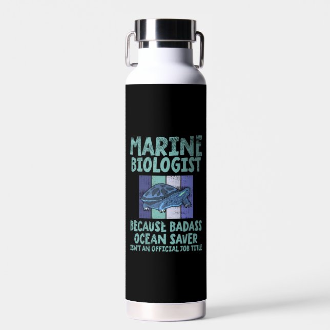 Marine Biologist Marine Biology  Water Bottle (Front)