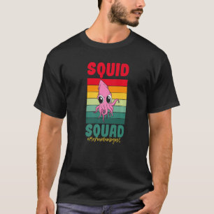 Marine Biologist Vintage SQUID SQUAD Ocean Biology T-Shirt