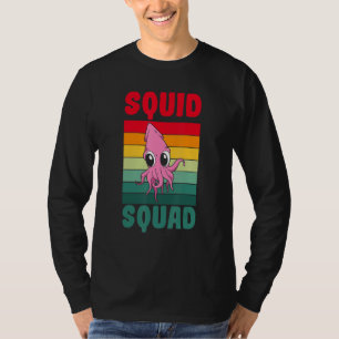Marine Biologist Vintage SQUID SQUAD Ocean Biology T-Shirt