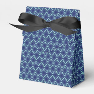 Marine Blue Fractal Pattern Favour Box