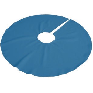 Marine Blue hex code 00558B Brushed Polyester Tree Skirt