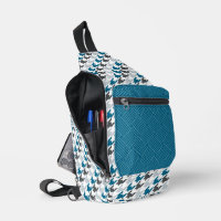 MARINE BLUE LIGHT & DARK GRAY HERRINGBONE & WEAVE