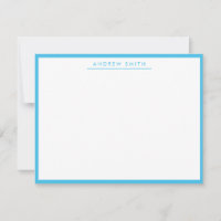 Marine Blue Simple Line Modern Classic Minimalist
