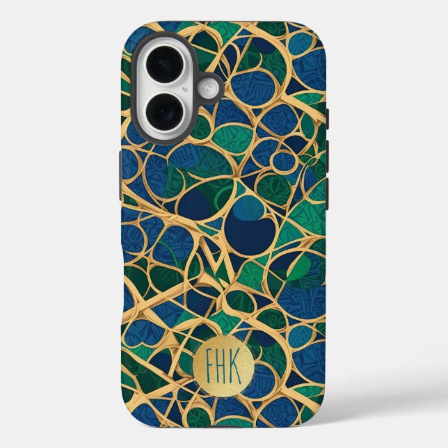 Marine Blue, Teal, Emerald Case-Mate iPhone Case (Back)