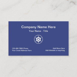 Marine Boating Theme Business Card