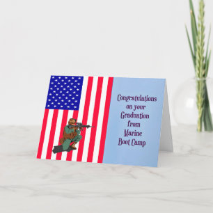 Marine Boot Camp Congratulations for Graduation Ca Card