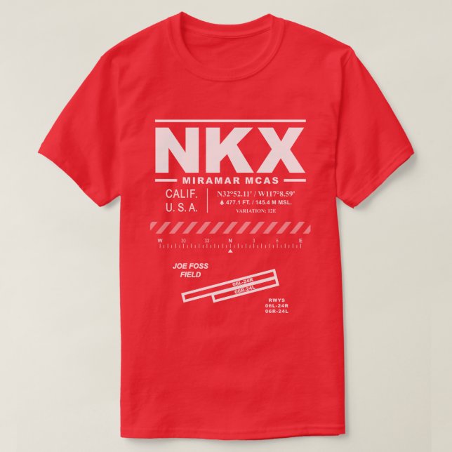 Marine Corps Air Station MCAS Miramar NKX T-Shirt (Design Front)