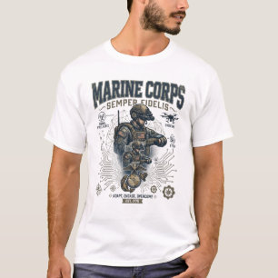 Marine Corps Cyber Signal Intelligence Tech Men's T-Shirt