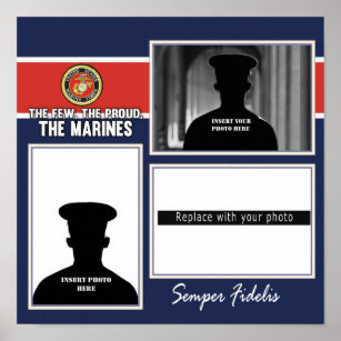 Marine Corps Photo Display Poster