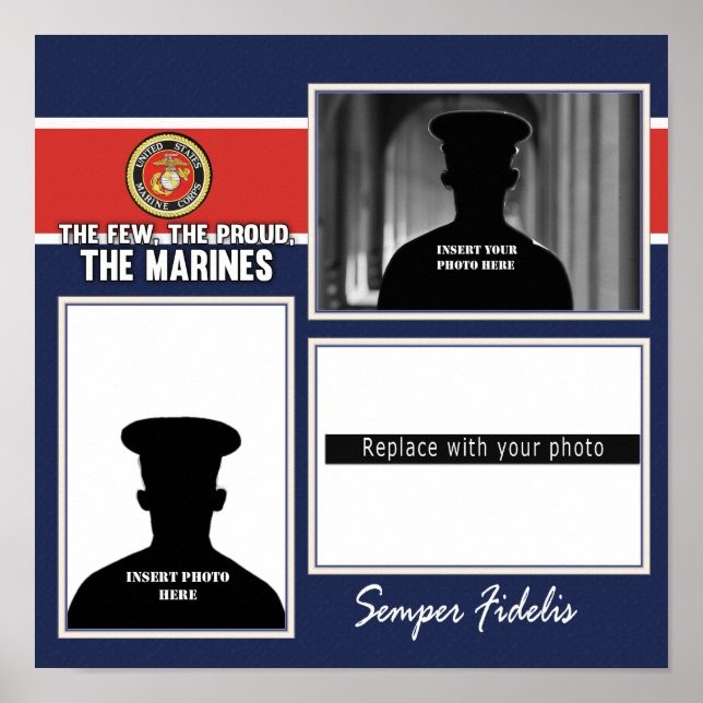 Marine Corps Photo Display Poster (Front)