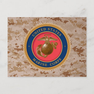Marine Corps Seal 2 Postcard