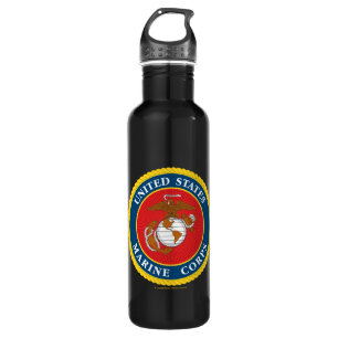 Marine Corps Seal - Flat 710 Ml Water Bottle