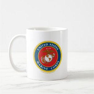 Marine Corps Seal - Flat Coffee Mug