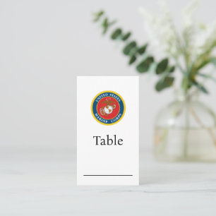 Marine Corps Seal - Flat Place Card