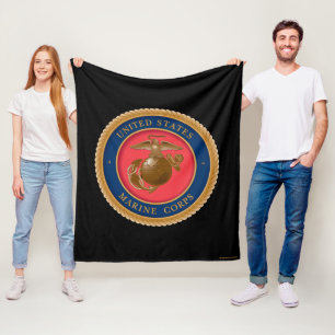 Marine Corps Seal Fleece Blanket
