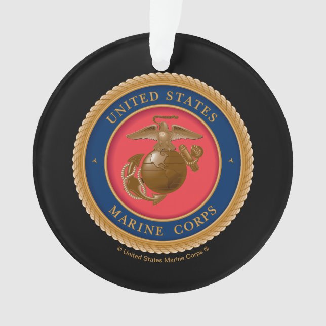 Marine Corps Seal Ornament (Front)
