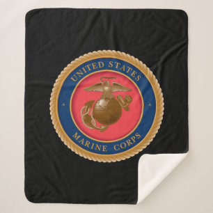 Marine Corps Seal Sherpa Blanket