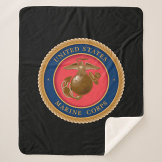 Marine Corps Seal Sherpa Blanket