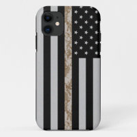 Marine Corps Thin Desert Camo Line Flag iPhone 5