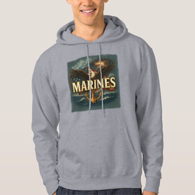 Marine Corps Veteran Hoodie (Front)