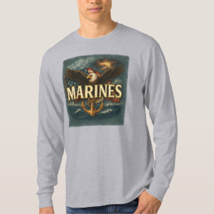 Marine Corps Veteran Logo Emblem T-Shirt