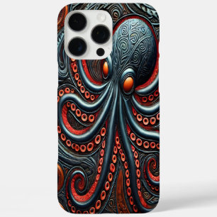 Marine Elegance: Vibrant Octopus Design iPhone 16 Pro Max Case