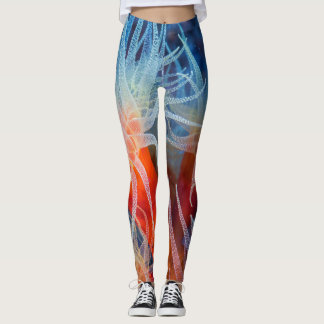 Marine flower leggings