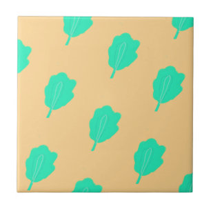 Marine foliage design tile