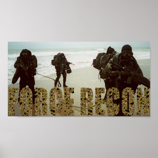 Marine Force Recon Poster (Front)