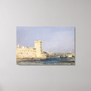 Marine Fortress, 19th century Canvas Print