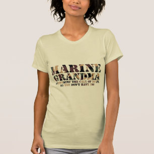 Marine Grandma Answering Call T-Shirt