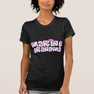Marine Grandma Pink Hearts T-Shirt