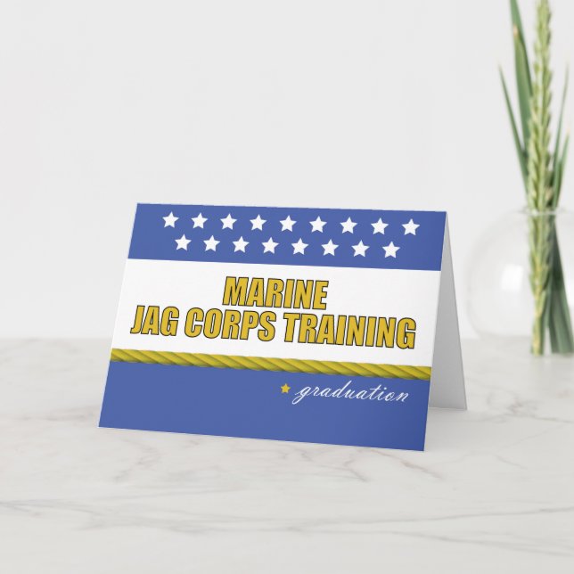 Marine JAG Corps Training Graduation Card (Front)