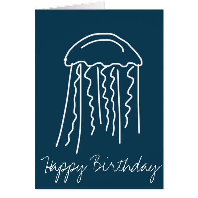 Marine jellyfish aquatic sea life (Front)