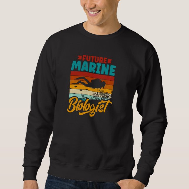 Marine Kid Lover Future Marine Biologist Pullover  (Front)