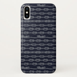 Marine Knots Pattern iPhone X Case
