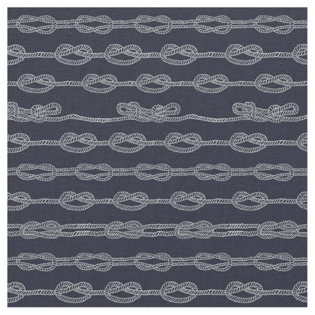 Marine Knots Pattern Fabric (Close Up)