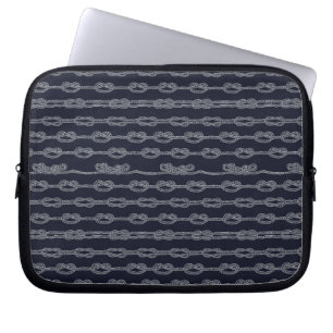 Marine Knots Pattern Laptop Sleeve